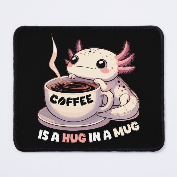 Item preview, Axolotl Coffee Hug Mug Gift designed and sold by Pineapple-Tree.