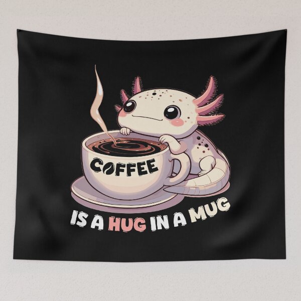 Item preview, Axolotl Coffee Hug Mug Gift designed and sold by Pineapple-Tree.