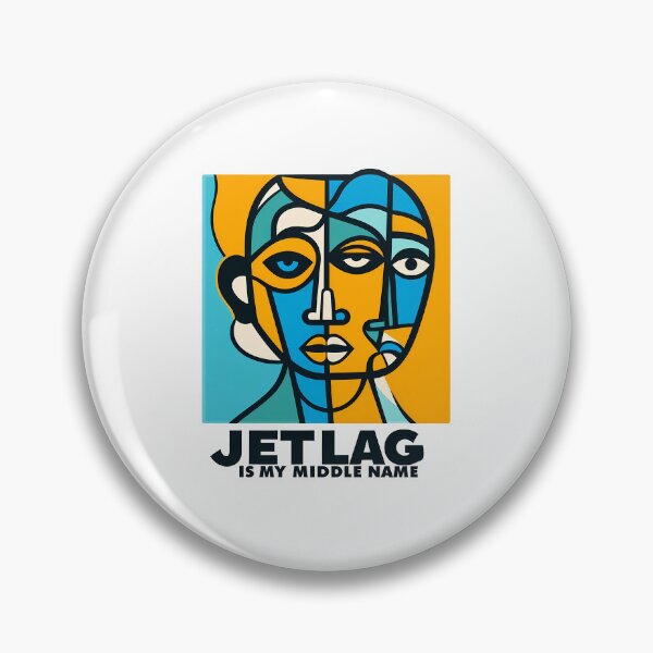 Item preview, Jetlag is My Middle Name – Funny Travel-Inspired Minimalist Art designed and sold by OzzFrequency.