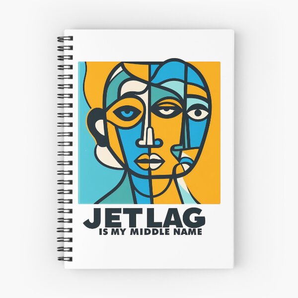 Item preview, Jetlag is My Middle Name – Funny Travel-Inspired Minimalist Art designed and sold by OzzFrequency.