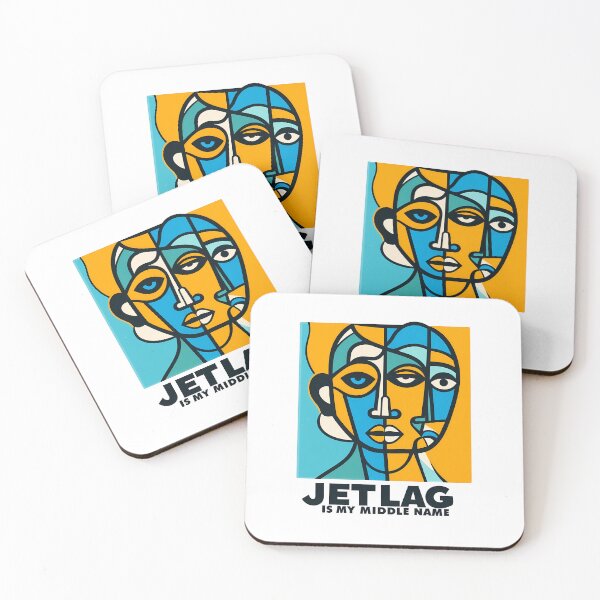 Item preview, Jetlag is My Middle Name – Funny Travel-Inspired Minimalist Art designed and sold by OzzFrequency.