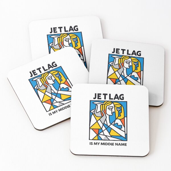 Item preview, Jetlag is My Middle Name – Funny Travel-Inspired Minimalist Art designed and sold by OzzFrequency.