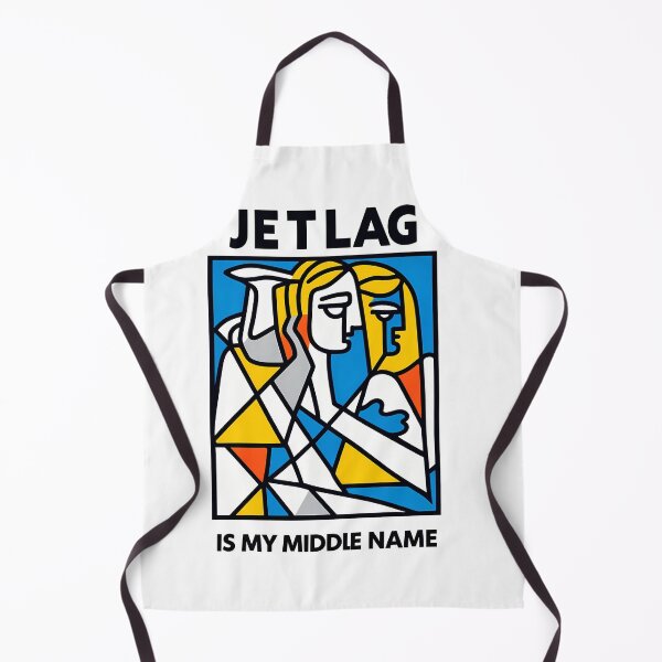 Item preview, Jetlag is My Middle Name – Funny Travel-Inspired Minimalist Art designed and sold by OzzFrequency.