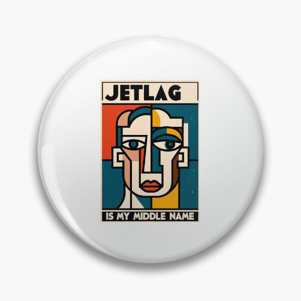 Item preview, Jetlag is My Middle Name – Funny Travel-Inspired Minimalist Art designed and sold by OzzFrequency.