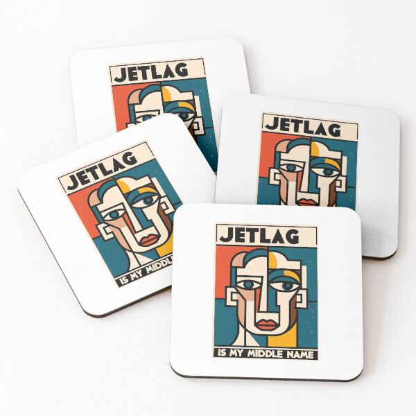 Item preview, Jetlag is My Middle Name – Funny Travel-Inspired Minimalist Art designed and sold by OzzFrequency.