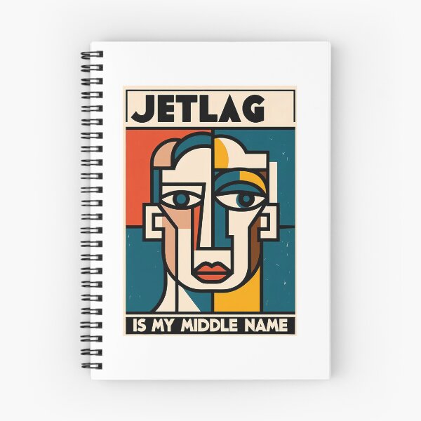 Item preview, Jetlag is My Middle Name – Funny Travel-Inspired Minimalist Art designed and sold by OzzFrequency.