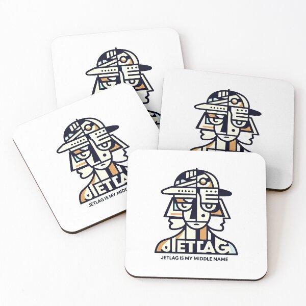 Item preview, Jetlag is My Middle Name – Funny Travel-Inspired Minimalist Art designed and sold by OzzFrequency.