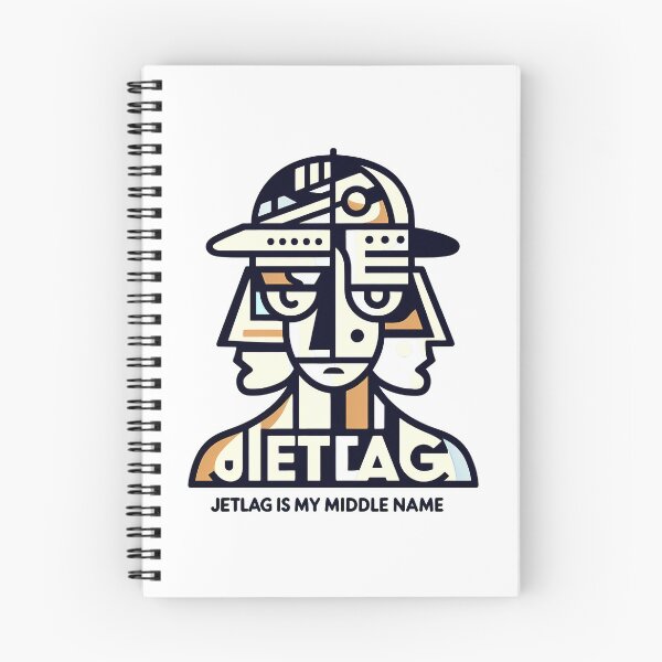 Item preview, Jetlag is My Middle Name – Funny Travel-Inspired Minimalist Art designed and sold by OzzFrequency.