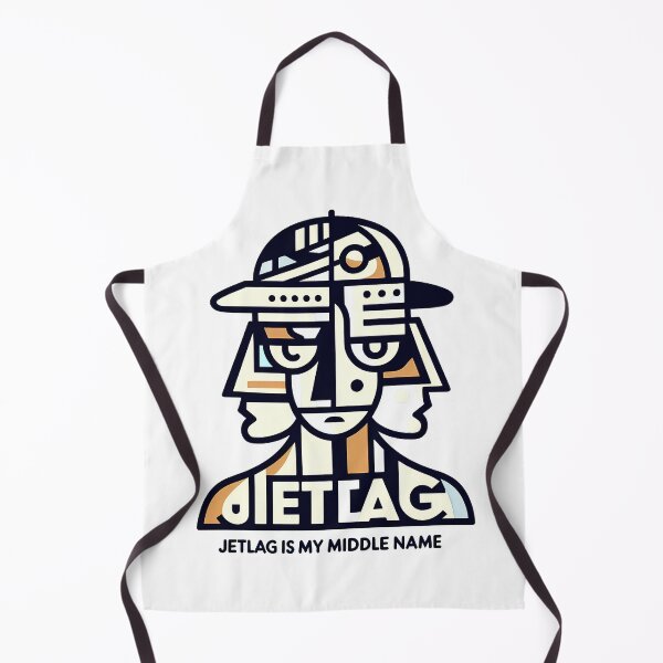 Item preview, Jetlag is My Middle Name – Funny Travel-Inspired Minimalist Art designed and sold by OzzFrequency.