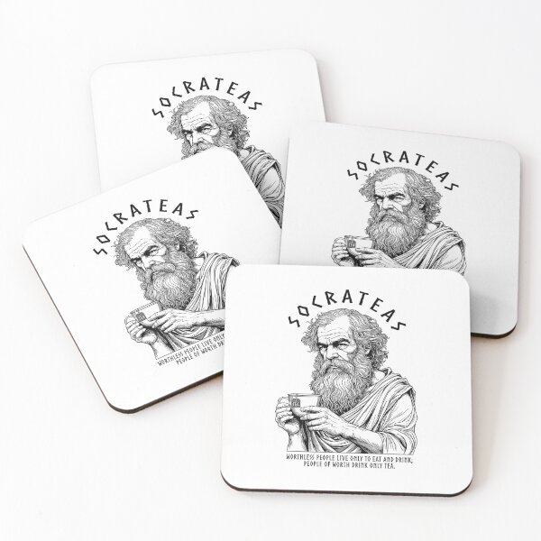 Item preview, Tea Lovers Funny Socrates Socrateas Tea Drinker Philosophy designed and sold by GrandeDuc.