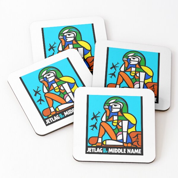 Item preview, Jet lag is My Middle Name – Funny Travel-Inspired Minimalist Art designed and sold by OzzFrequency.