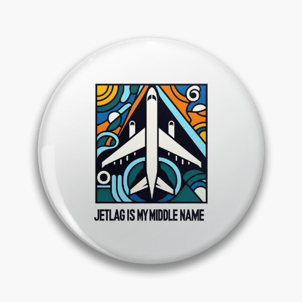 Item preview, Jet lag is My Middle Name – Funny Travel-Inspired Minimalist Art designed and sold by OzzFrequency.