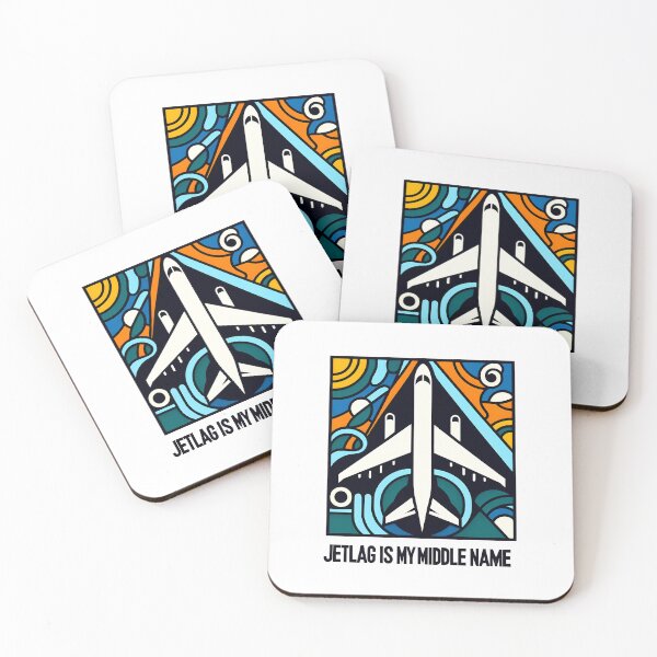 Item preview, Jet lag is My Middle Name – Funny Travel-Inspired Minimalist Art designed and sold by OzzFrequency.