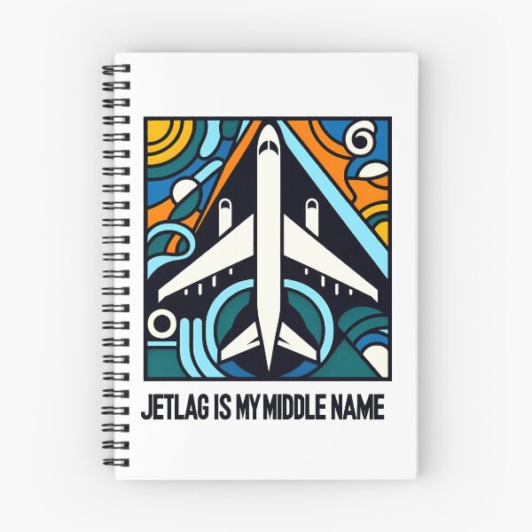Item preview, Jet lag is My Middle Name – Funny Travel-Inspired Minimalist Art designed and sold by OzzFrequency.