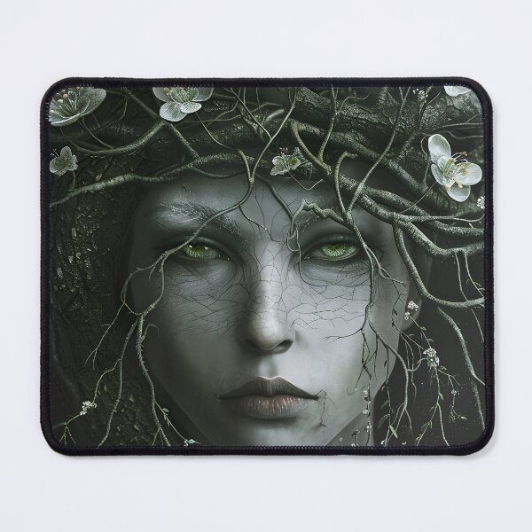 Item preview, Ethereal person entwined with nature in fantasy art designed and sold by Artessie.