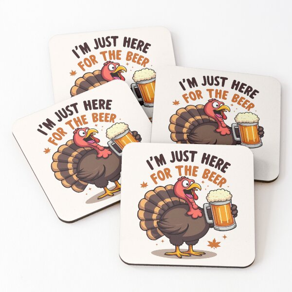 Item preview, Thanksgiving turkey chugging a beer. designed and sold by nadyushka-art.