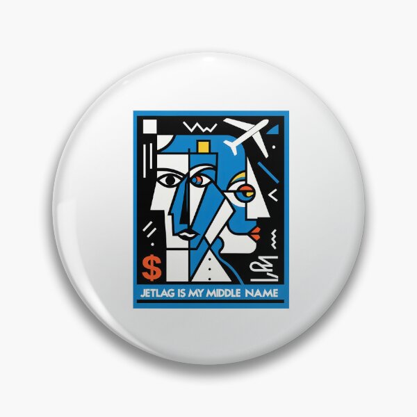 Item preview, Jet lag is My Middle Name – Funny Travel-Inspired Minimalist Art designed and sold by OzzFrequency.