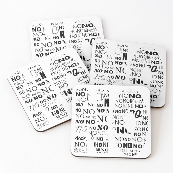 Item preview, Bold Protest: NO in Every Font | Express Your Resistance designed and sold by NudnaGrafika.