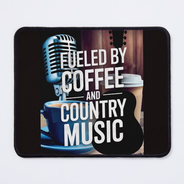 Item preview, Fueled By Coffee And Country Music Design, Coffee and Country Music theme designed and sold by Shabby Script Archive | Digital Designer .