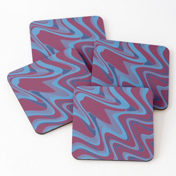 Item preview, Red & Royal Blue Color Swirl designed and sold by TondoMeander.