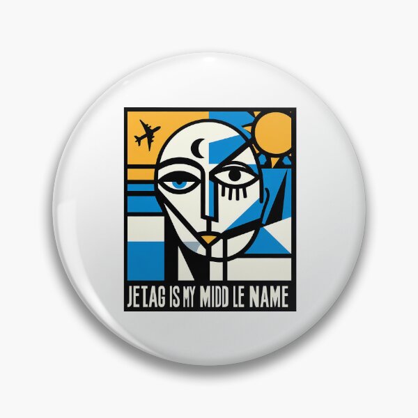 Item preview, Jet lag is My Middle Name – Funny Travel-Inspired Minimalist Art designed and sold by OzzFrequency.