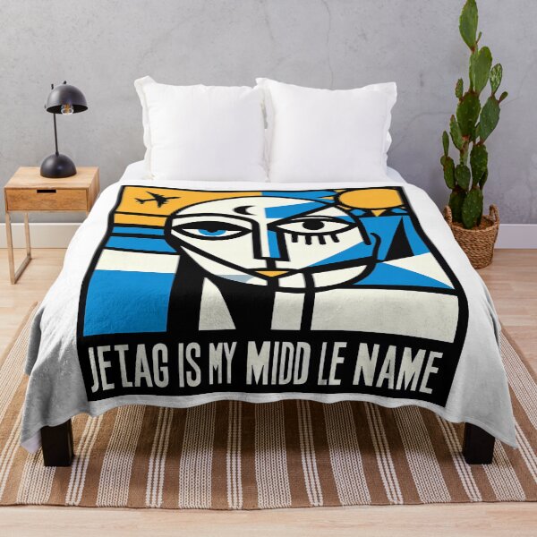 Item preview, Jet lag is My Middle Name – Funny Travel-Inspired Minimalist Art designed and sold by OzzFrequency.
