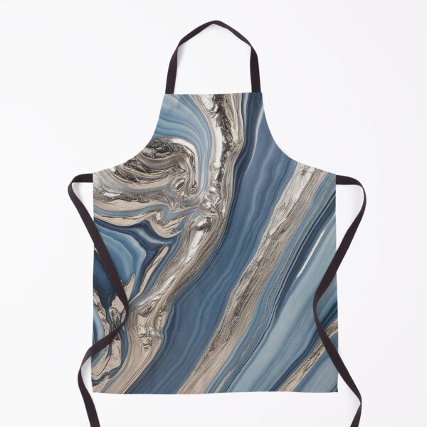 Item preview, Beautiful Blue Silver Marble Design designed and sold by Art-by-Rita.