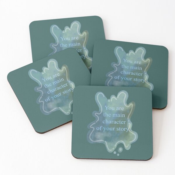 Item preview, You are the main character of your story, inscription on a stain, colorful stain, simple pattern with inscription, minimalism, you are the hero, designed and sold by Dormitria.