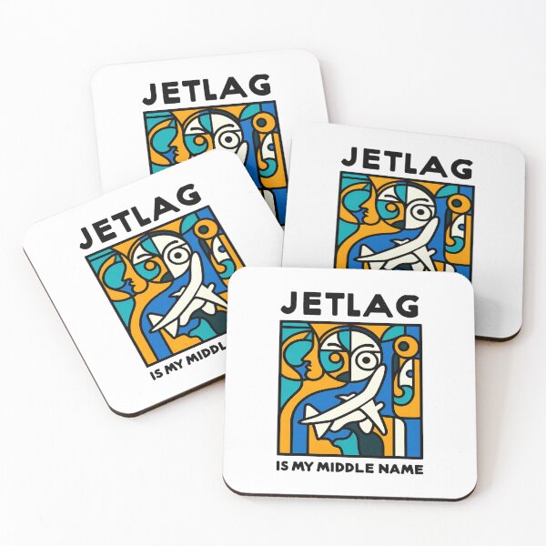 Item preview, Jet lag is My Middle Name – Funny Travel-Inspired Minimalist Art designed and sold by OzzFrequency.