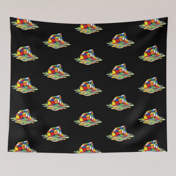 Item preview, Melting Rubix cube artwork  designed and sold by Slickskillz11.