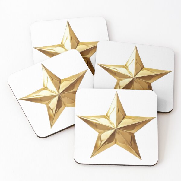 Item preview, Gold Star Christmas Tree designed and sold by strandedsticker.
