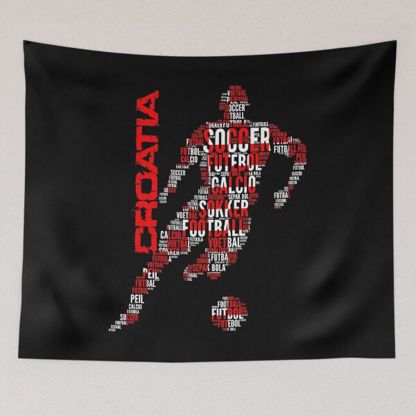Item preview, Croatia Football Typography designed and sold by goodspy.