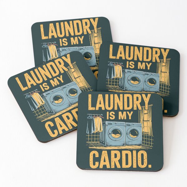 Item preview, Laundry is My Cardio, Funny gifts for laundry worker designed and sold by MikeKart.