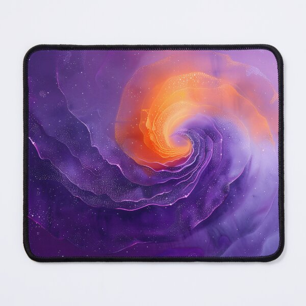 Item preview, Vibrant cosmic swirl in vibrant purple and orange hues designed and sold by Artessie.