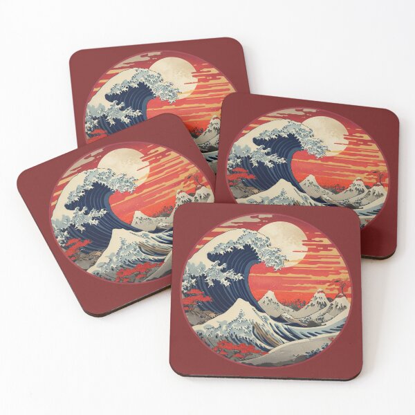 Item preview, Crimson Sunset Wave designed and sold by han61578.