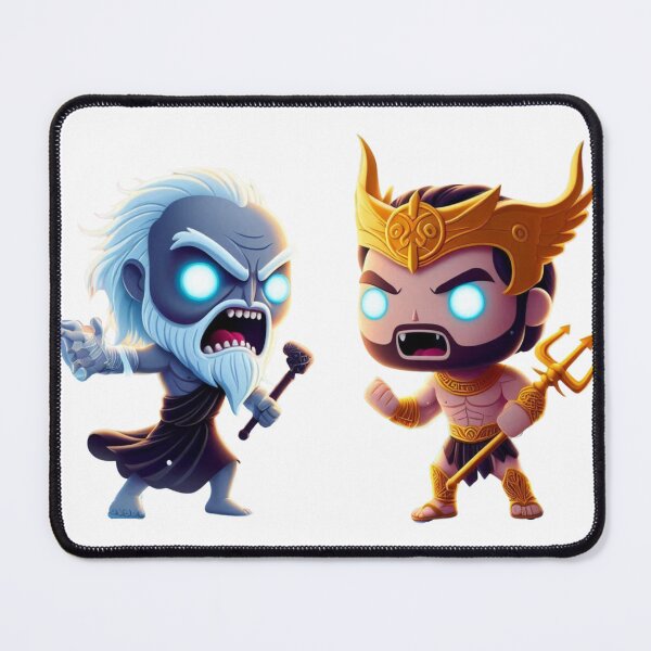 Item preview, Funko Pop | Zeus vs Poseidon designed and sold by GeekArtUniverse.