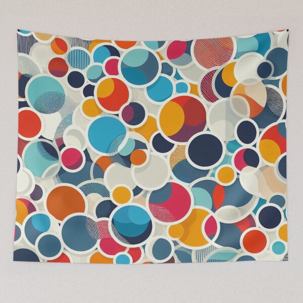 Item preview, circle pattern 7 designed and sold by blackwhiteblue.