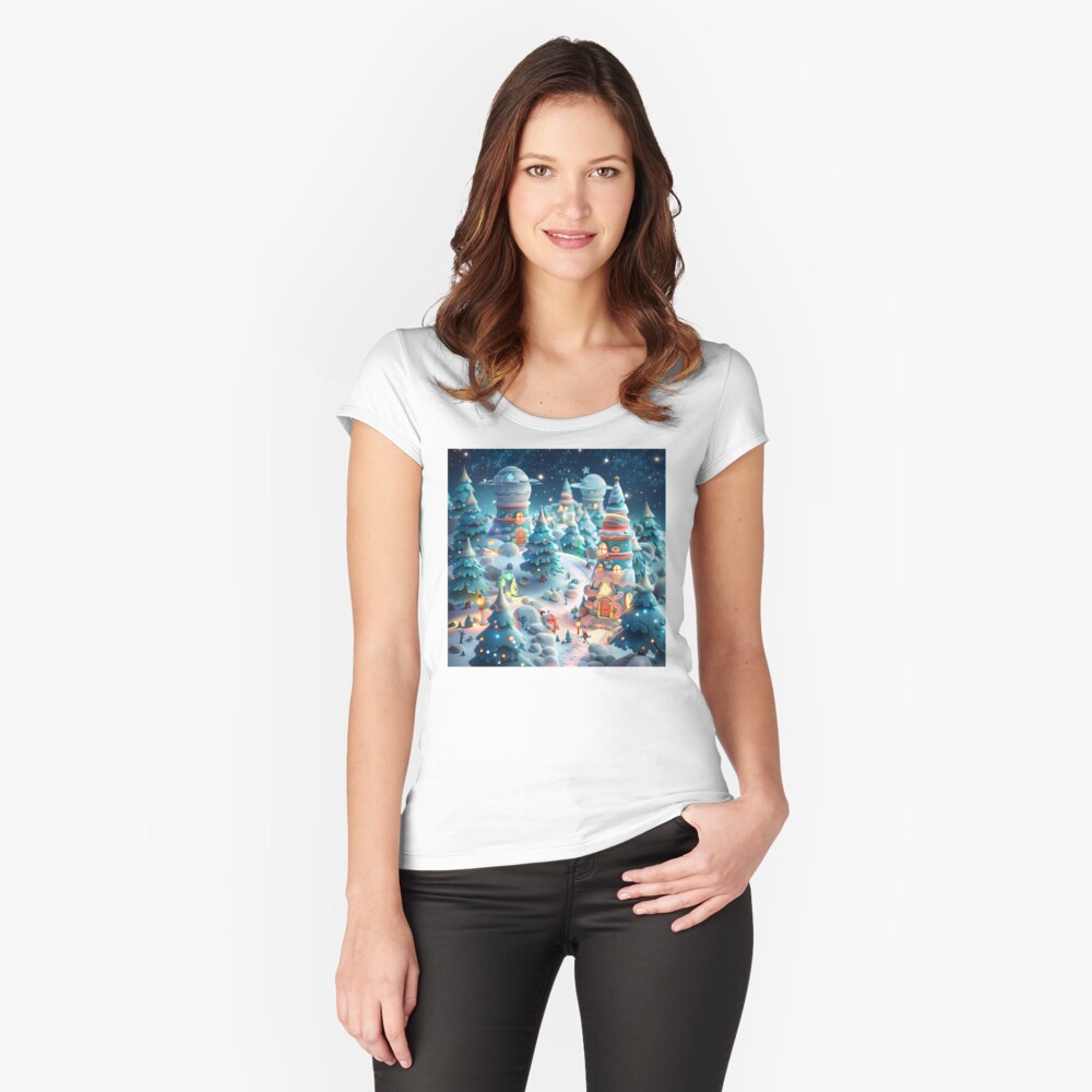 Item preview, Fitted Scoop T-Shirt designed and sold by Finvara.