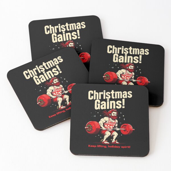 Item preview, Merry Christmas Gym rats designed and sold by PrintInspirer.