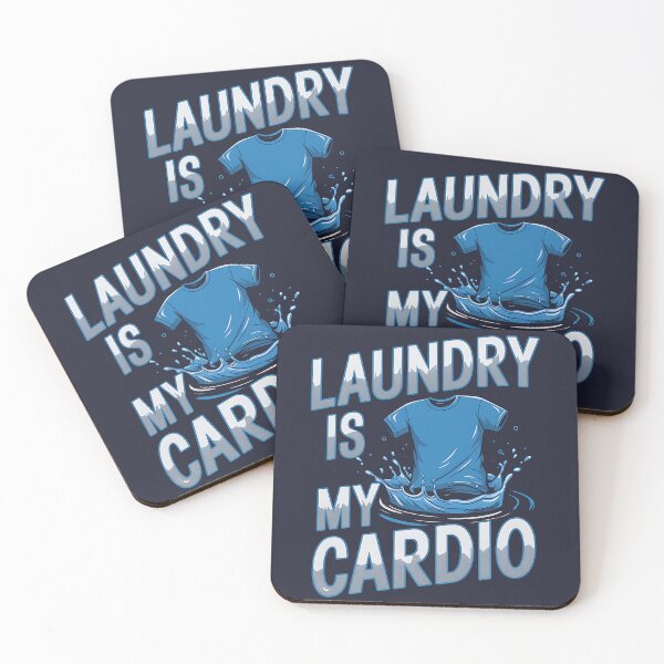 Item preview, Laundry is My Cardio, Funny gifts for laundry worker designed and sold by MikeKart.