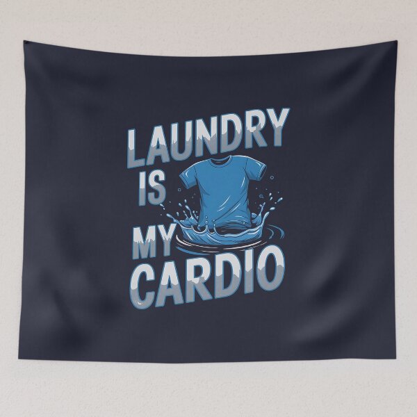 Item preview, Laundry is My Cardio, Funny gifts for laundry worker designed and sold by MikeKart.