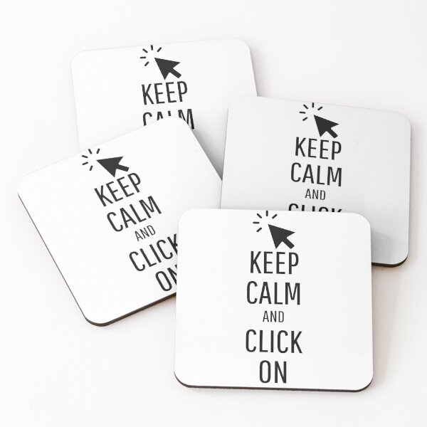 Item preview, Keep Calm and Click On designed and sold by VasInd.