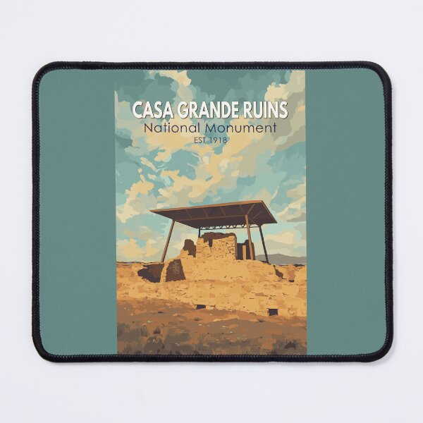 Item preview, Casa Grande Ruins National Monument Arizona Travel Art Vintage designed and sold by KrisSidDesigns.