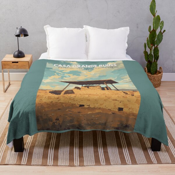 Item preview, Casa Grande Ruins National Monument Arizona Travel Art Vintage designed and sold by KrisSidDesigns.