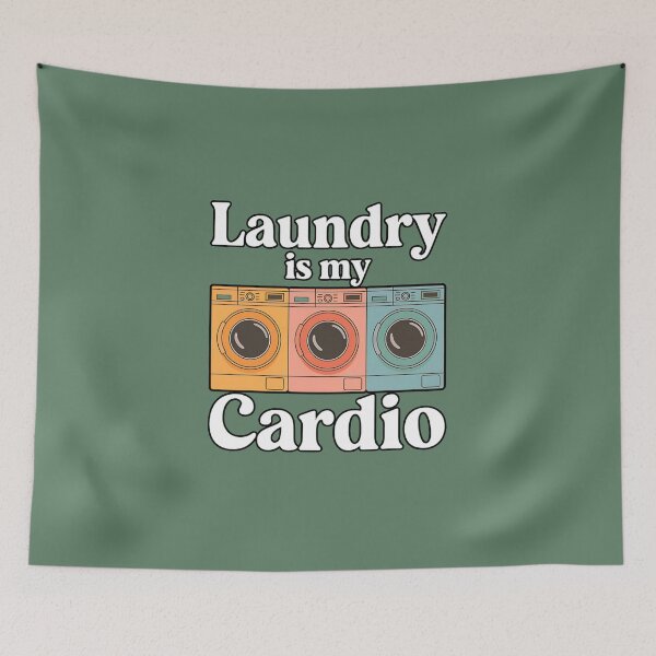 Item preview, Laundry is My Cardio, Funny gifts for laundry worker designed and sold by MikeKart.