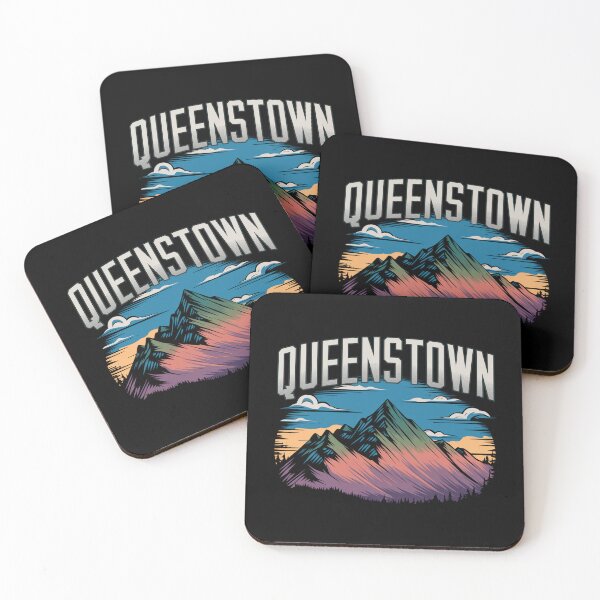 Item preview, Queenstown New Zealand Mountain designed and sold by PullixArt.