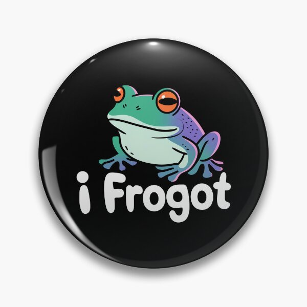 Item preview, I Frogot - Playful Frog Pun designed and sold by MonkiFlipp.