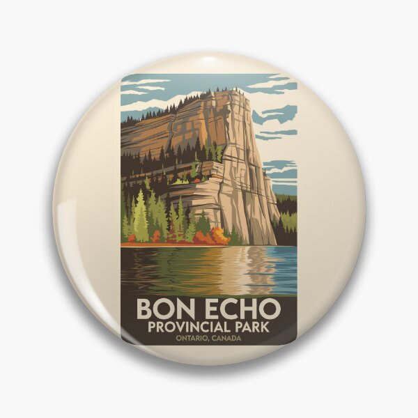 Item preview, Bon Echo Provincial Park Canada Travel Art Vintage designed and sold by KrisSidDesigns.