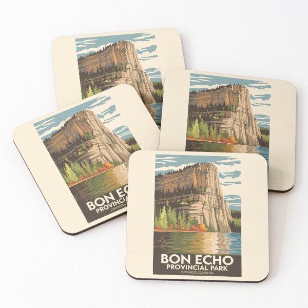 Item preview, Bon Echo Provincial Park Canada Travel Art Vintage designed and sold by KrisSidDesigns.