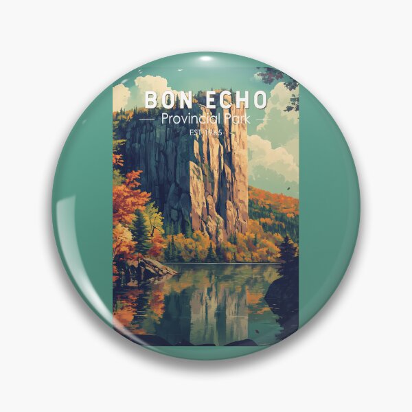 Item preview, Bon Echo Provincial Park Ontario Travel Art Vintage designed and sold by KrisSidDesigns.